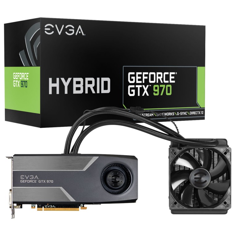 Evga ได้มีการทำการ์ดจอในซีรีย์ Evga Geforce GTX 970 HYBRID GAMING