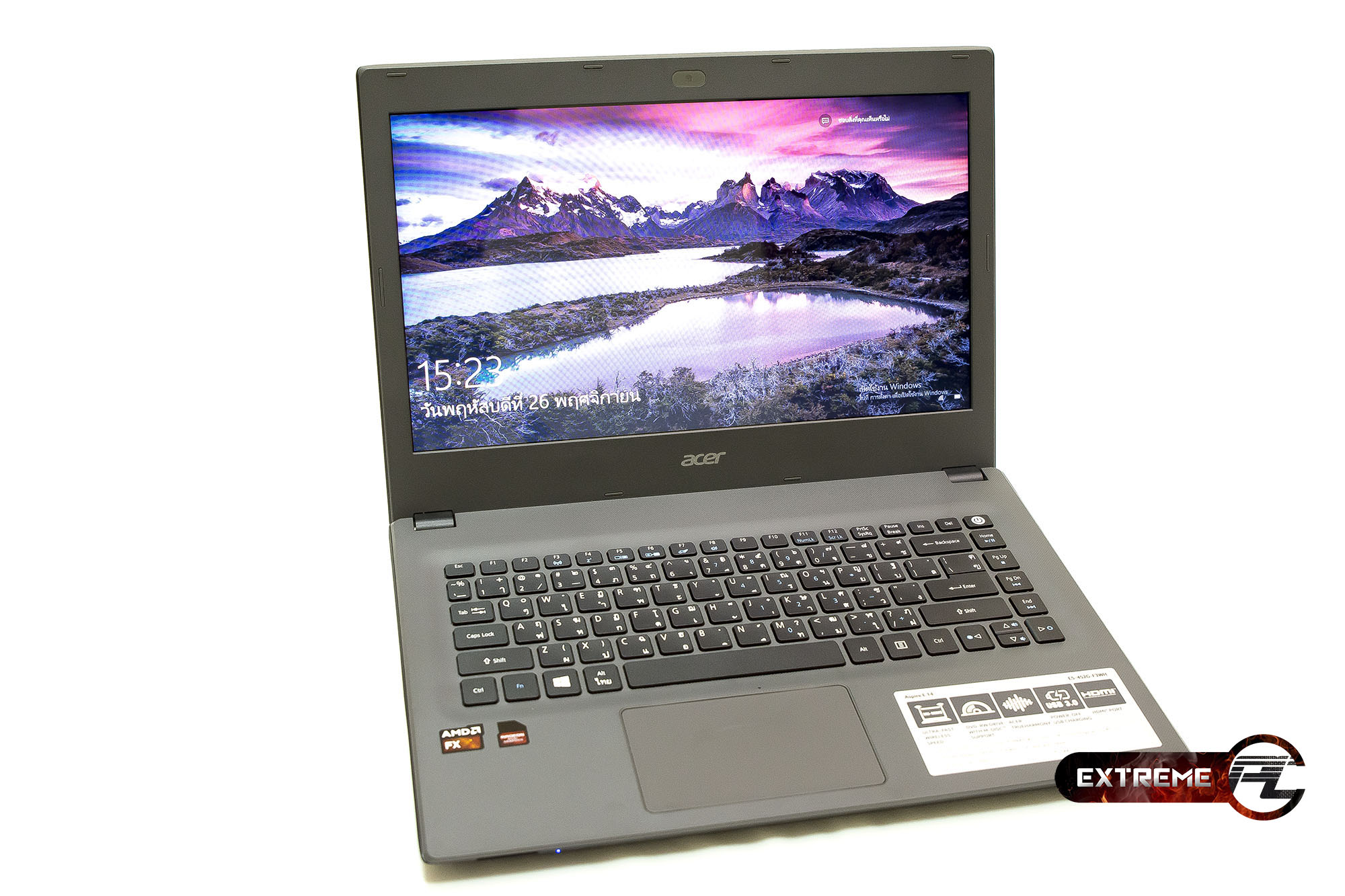 Review: Acer Aspire E14 E5-452G-F3WH ขุมพลัง FX8800p+dual graphics สุดคุ้ม 19,900 เท่านั้น