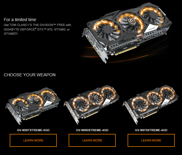PR:Promotion แรงๆ ล่าสุดจาก Gigabyte และ Nvidia  ใครซื้อการ์ดจอแล้วอย่าลืมมารับโคดเกมส์ฟรี!!