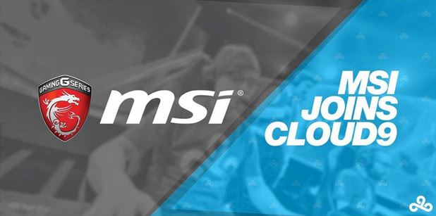MSI ประกาศเป็นพันธมิตรกับ Cloud9 eSports