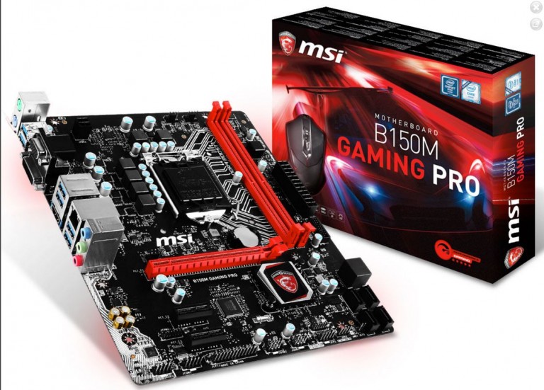 MSI ประกาศรุ่น B150M Gaming Pro Motherboard ใหม่วางจำหน่ายแล้วพร้อมแถม Mouse