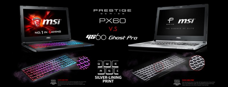 PR:MSI PX60 PRESTIGE ร่างโคลนนิ่งของ MSI GS 60 GHOST PRO ในราคาที่คุณสามารถสัมผัสได้