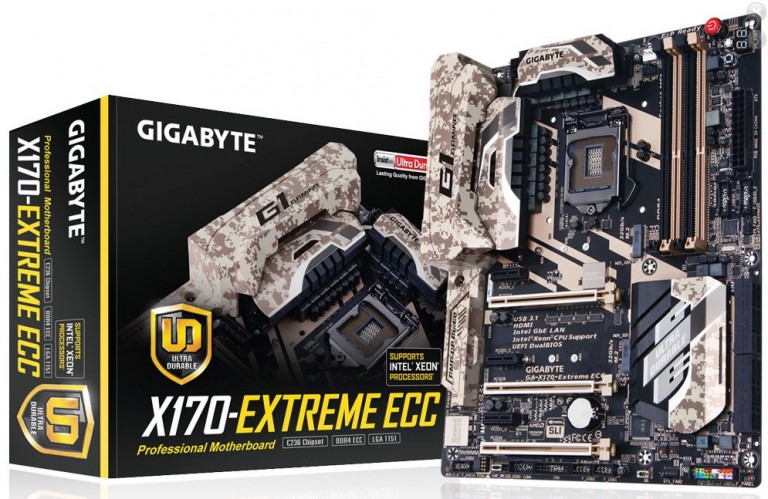 GIGABYTE เปิดตัว workstation รุ่น X170-Extreme ECC motherboard