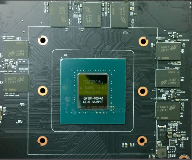 ภาพหลุด NVIDIA GP104 “Pascal” ASIC ถูกล้อมรอบไปด้วย GDDR5X memory chips