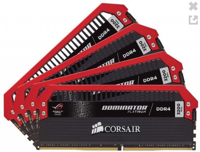 CORSAIR เปิดตัว  Dominator Platinum ROG Edition memory