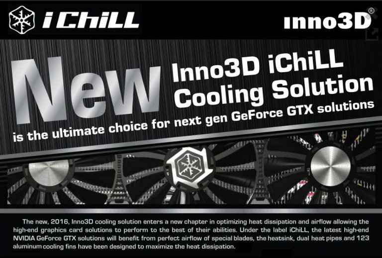 Inno3D เปิดตัว  iChiLL air cooling solution ระบบระบายความร้อนด้วยอากาศ