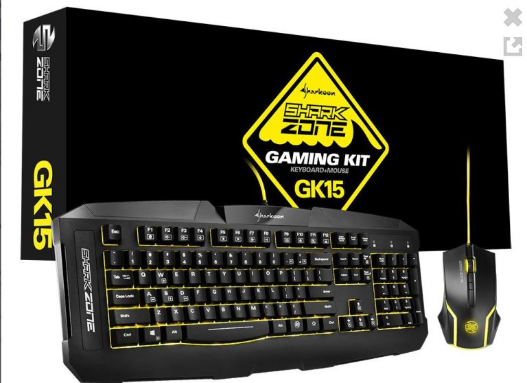 Sharkoon เปิดตัวเกมส์มิ่งเมาส์และคีย์บอร์ดใหม่ SHARK ZONE GK15 Gaming Kit