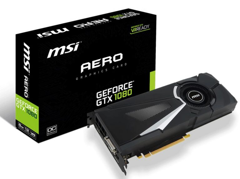 MSI เปิดตัว GeForce GTX 1080 ในรุ่น MSI GeForce® GTX 1080 AERO 8G OC