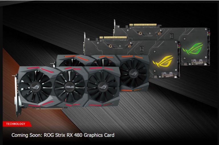 Asus ออกมากระตุ้นต่อมอยากในรุ่น Custom RX 480 STRIX Graphics Card