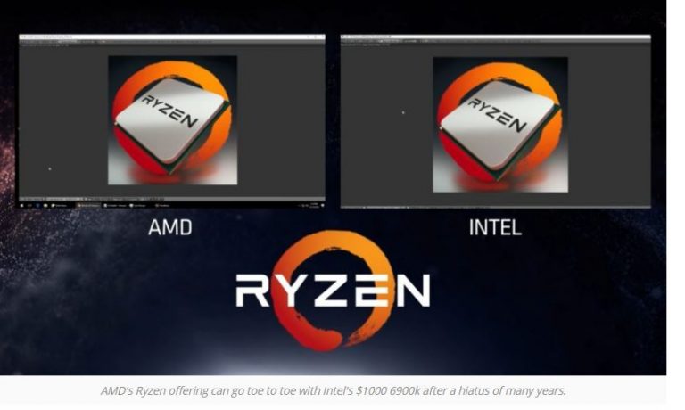 แสดงสด RYZEN ที่งาน CES 2017 แรงที่ 3.6 GHz Base Clock, และ F4 Stepping สามารถ Turbo ได้ถึง 4.0 GHz