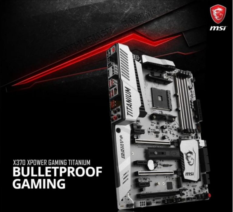 ราคายืนยันออกมาแล้วสำหรับ AMD Ryzen AM4 X370, B350 และ A320 Motherboard จาก MSI – X370 XPower Gaming Titanium อยู่ที่ $299 US