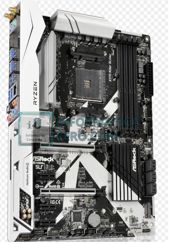 รูปถ่าย ASRock X370 Killer SLI/ac และ AB350 Gaming K4 motherboards