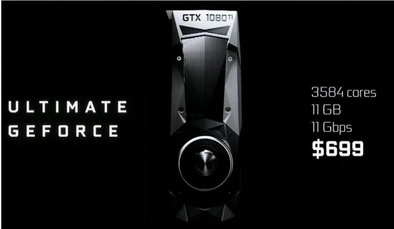 Nvidia ประกาศเปิดตัว GeForce GTX 1080 Ti ที่ราคา 699 USD