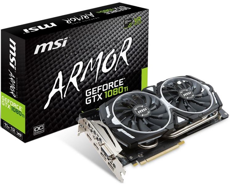 MSI เปิดเผยการ์ดจอใหม่ GTX 1080 Ti Armor และ Aero GPU - Extreme IT
