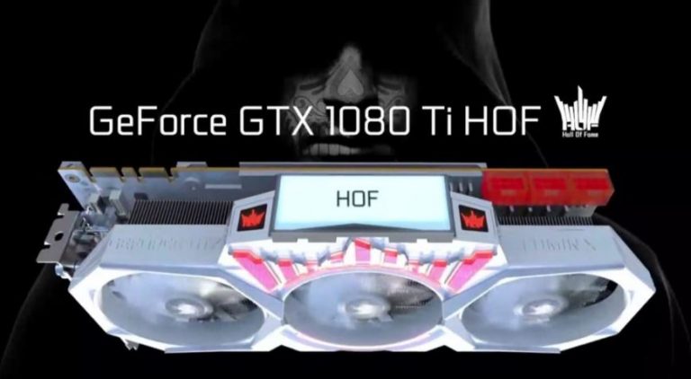 GALAX GeForce GTX 1080 Ti HOF ก็มี LCD Panel