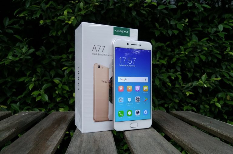 พรีวิว OPPO A77 ชูจุดเด่น กล้องหน้า 16 ล้านพิกเซล มาพร้อมกับจอ 5.5 นิ้ว ความละเอียด FHD
