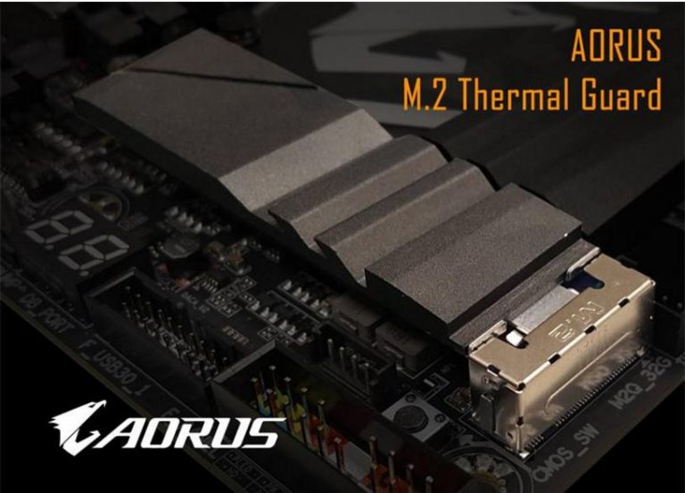 Gigabyte เปิดเผยครีบกระจายความร้อนใหม่ Aorus M2 SSD Thermal Guard Solution