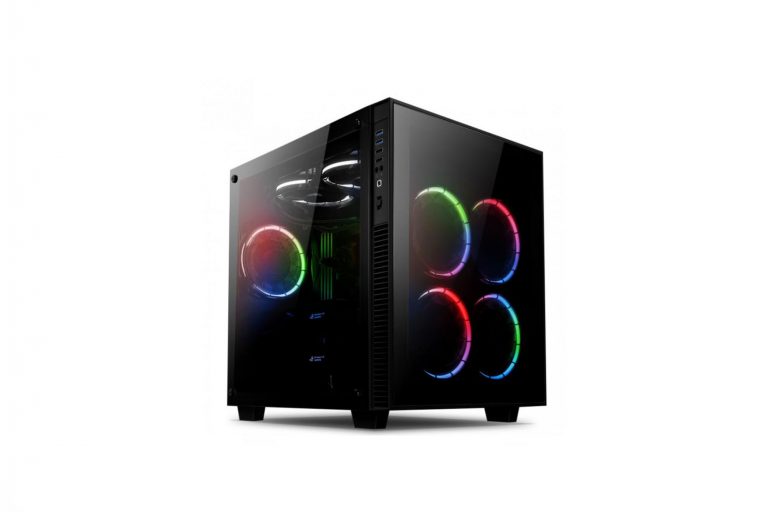 เคส AI Crystal Cube RGB มาพร้อมกระจกนิรภัยและพัดลม RGB ถึงห้าตัว