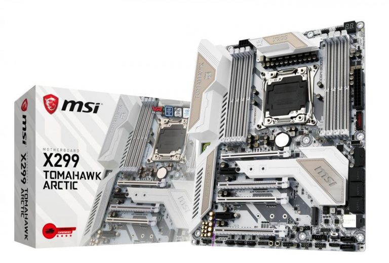 MSI เปิดตัว X299 Tomahawk มาในธีมสี White Arctic Edition