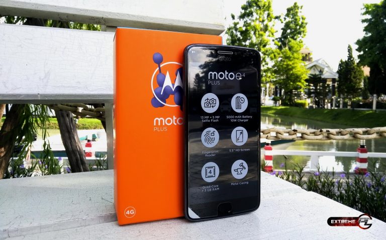 รีวิว moto e4 PLUS จอ 5.5 นิ้ว อุ่นใจใช้งานได้ยาวนานขึ้นกับแบต 5,000mAh RAM 3 GB / ROM 32 GB