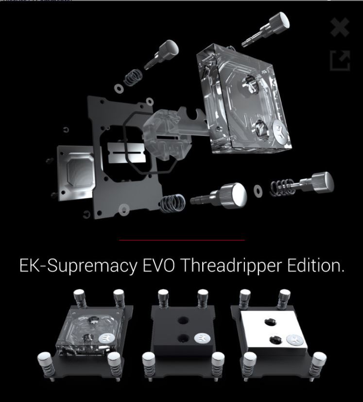 EK ส่ง Water Blocks รองรับ AMD Threadripper รุ่น EK-Supremacy EVO Threadripper Edition