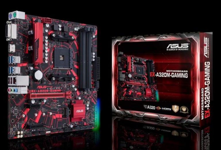 ASUS เปิดตัว EX-A320M Gaming AM4 Motherboard