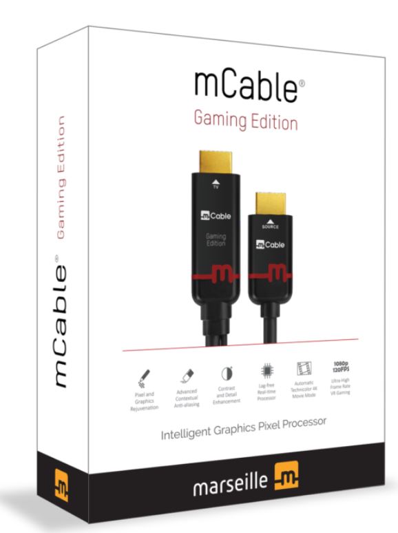 สายเคเบิ้ล HDMI mCable Gaming Edition มาพร้อมตัว Anti-Aliasing