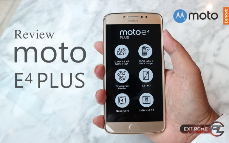 รีวิว  moto E4 PLUS ใช้งานได้ยาวนานขึ้นกับแบตเตอรี่ 5,000 mAh พร้อมระบบเสียง Dolby® Atmos