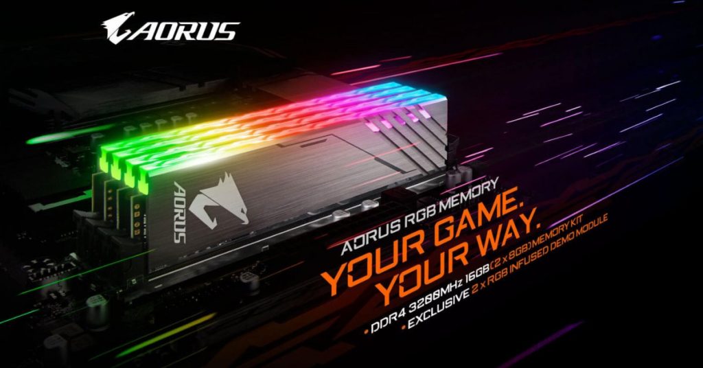 GIGABYTE เปิดตัว DRAM ด้วย AORUS RGB Memory DDR4 3200 16GB รองรับ XPM