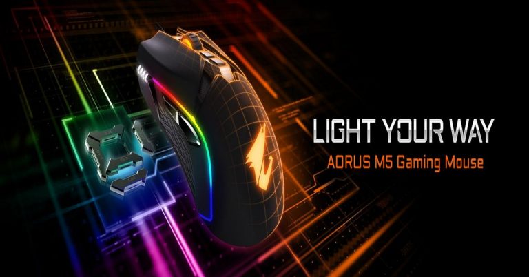 GIGABYTE เปิดตัว AORUS M5 – เมาส์เกมมิ่งสายฮาร์ดคอร์ มาพร้อมกับ Omeron Switch สุดทนทาน