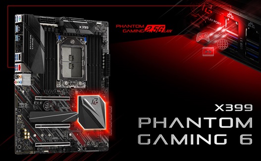 PR : ASRock X399 Phantom Gaming 6  เมนบอร์ดตัวแกร่งสำหรับ  AMD Ryzen™ Threadripper™ X series