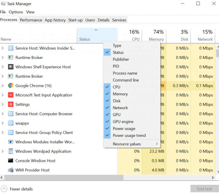 [How To] เปิดใช้งานฟีเจอร์ Power Usage ใน Task Manager บน Windows 10