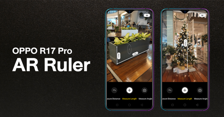 ฟีเจอร์ใหม่กำลังมา! OPPO R17 Pro สามารถใช้ AR Ruler วัดขนาดวัตถุได้