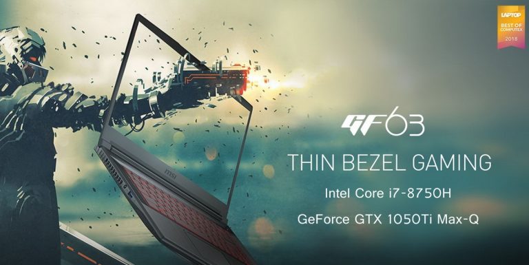 รีวิว MSI GF63 8RD-014TH โน๊ตบุ๊คเกมมิ่งขอบจอบาง สเปคแรงราคาประหยัด