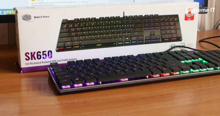 รีวิว Cooler Master SK650 คีบอร์ดเกมเมอร์แบบพกพา Mechanical Keyboard with Cherry MX Low Profile