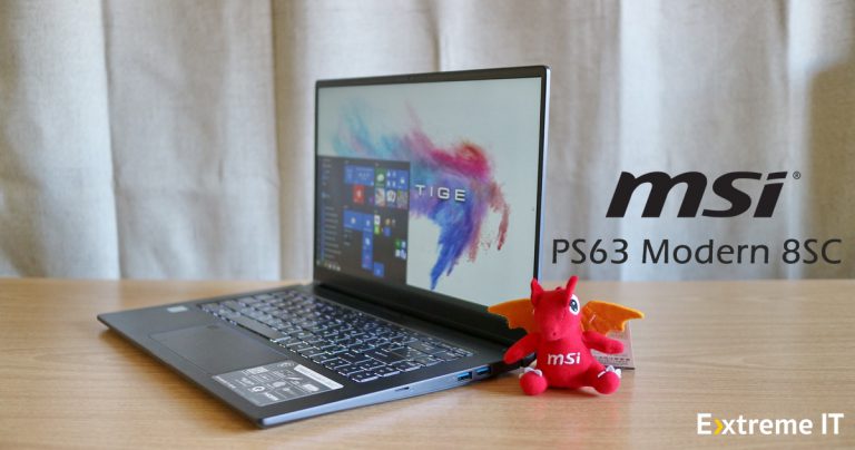 รีวิว MSI PS63 Modern 8SC เรียบหรู ดูดี สเปคจัดเต็ม Intel Core i7 + GTX 1650 Max-Q