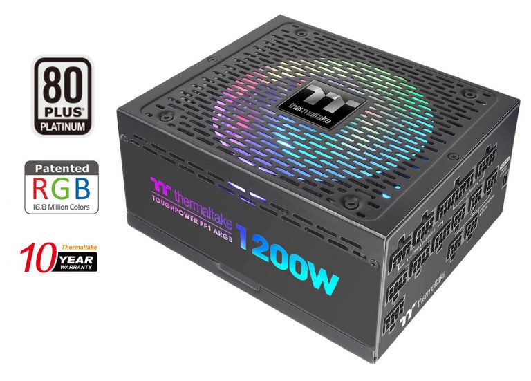 PR : Thermaltake Toughpower PF1 ARGB Platinum Series (850W, 1050W, 1200W) พาวเวอร์ซัพพลายประสิทธิภาพสูง ที่มาพร้อมกับความงดงามของไฟ ARGB