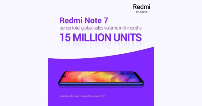 เสียวหมี่ ประสบความสำเร็จครั้งใหญ่ ส่ง Redmi Note 7 ถึงมือลูกค้าแล้วกว่า 15 ล้านเครื่องทั่วโลก