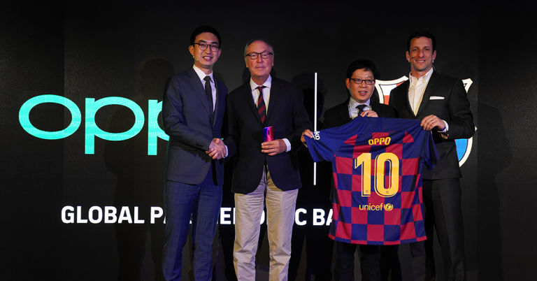 OPPO และสโมสรฟุตบอลบาร์เซโลนา ต่อสัญญาเป็นพาทเนอร์ พร้อมปล่อยสมาร์ทโฟนรุ่น Limited Edition Club Smartphone