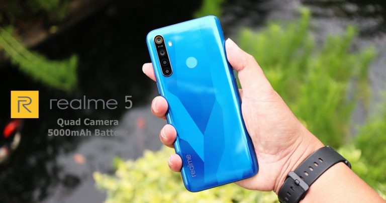 รีวิว realme 5 ราคาเริ่มต้น 4,599 บาท กับสมาร์ทโฟนกล้องหลัง 4 ตัวรุ่นแรกพร้อมแบต 5000mAh คุ้มขนาดนี้อดใจไหวเหรอ