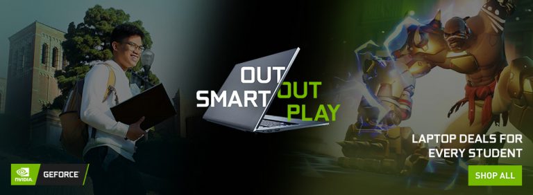 NVIDIA จัดโปรโมชั่น Outsmart/Outplay ซื้อโน้ตบุ๊กราคาพิเศษ พร้อมของแถมอีกมากมาย สำหรับนักเรียน นักศึกษา และบุคคลทั่วไป