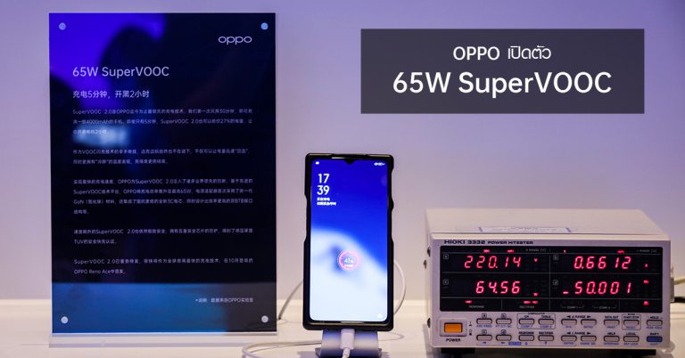 OPPO ตอกย้ำความเป็นผู้นำด้านเทคโนโลยีชาร์จไวในยุค 5G  ด้วยการเปิดตัว 3 เทคโนโลยีชาร์จไว 65W SuperVOOC, 30W Wireless VOOC และ VOOC 4.0