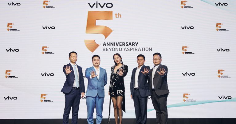 วีโว่ ฉลองครบรอบ 5 ปีสุดยิ่งใหญ่แห่งการเป็นแบรนด์ชั้นนำในตลาดสมาร์ตโฟนไทย