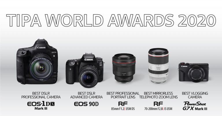 กล้องและเลนส์แคนนอน คว้าสุดยอด 5 รางวัล  จากเวที TIPA World Awards 2020