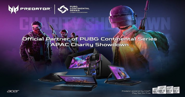 เอเซอร์ พรีเดเตอร์ รวมพลคนอีสปอร์ตทำดี สู้โควิด-19  ในศึก PUBG Continental Series Charity Showdown – APAC  เงินรางวัลรวมมูลค่ากว่า 6 ล้านบาท