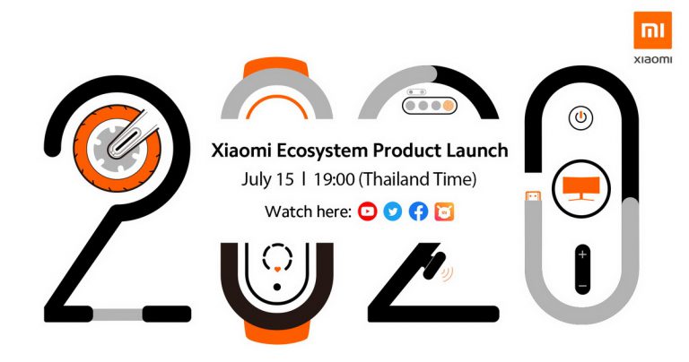 เตรียมพบกับ การเปิดตัวสุดยอดนวัตกรรมอัจฉริยะแห่งปี 2020ในงาน “Xiaomi Ecosystem Product LaunchEvent”วันที่15 กรกฎาคมนี้เวลา 19:00 น.