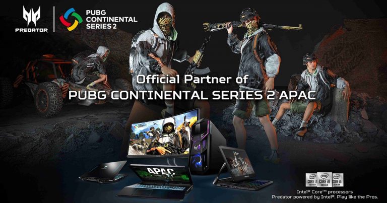 เอเซอร์ประกาศเป็นผู้สนับสนุนอย่างเป็นทางการในศึก PUBG Continental Series 2 APAC