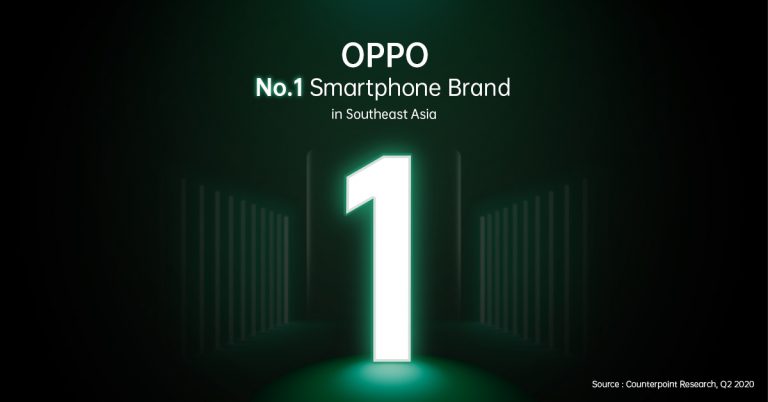 OPPO ขึ้นแท่นอันดับ 1 ในไตรมาสที่ 2 ปี 2563 ชิงส่วนแบ่งทางการตลาดของเอเชียตะวันออกเฉียงใต้