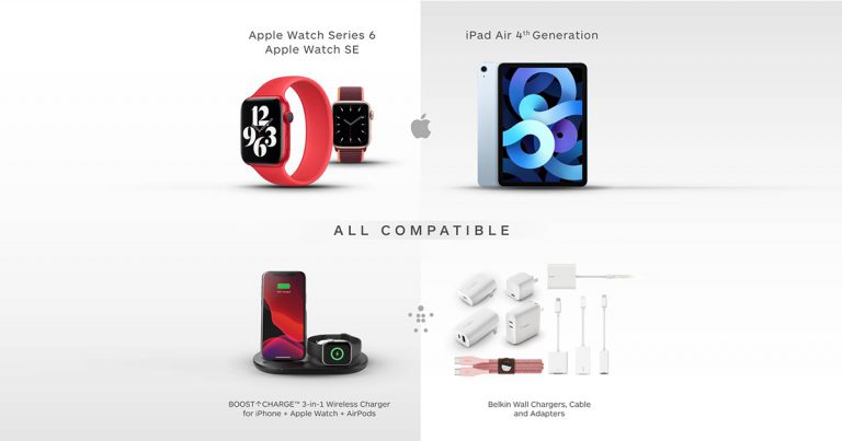 Belkin เอาใจสาวก Apple จัดเต็มอุปกรณ์เสริมมาตรฐานระดับโลก  สำหรับ Apple Watch Series 6/ Apple Watch SE  และ iPad Air (4th generation) รุ่นใหม่ล่าสุดที่เพิ่งเปิดตัว