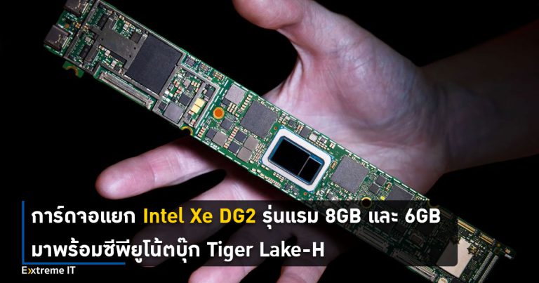 เผยข้อมูลการ์ดจอแยก Intel Xe DG2 รุ่นแรม 8GB และ 6GB มาพร้อมซีพียูโน้ตบุ๊ก Tiger Lake-H